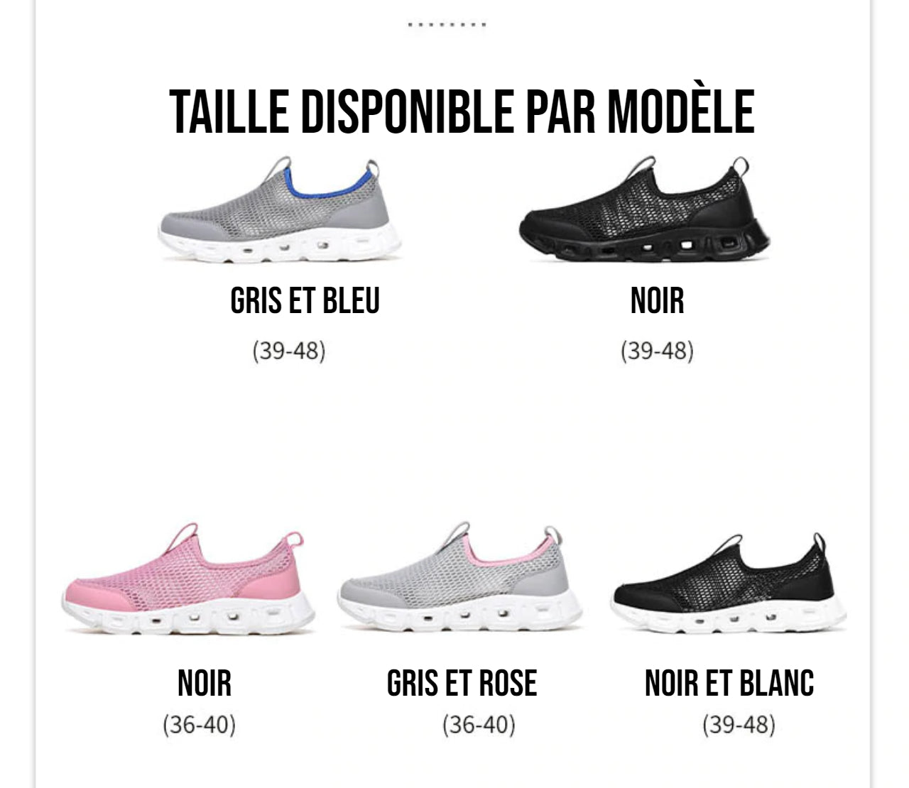 Chaussures d'été légères et ULTRA RESPIRANTES