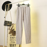 Pantalon léger et confortable en coton et lin - Femme