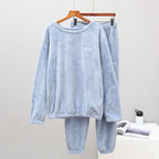 Ensemble pyjama femme chaud et confortable en flanelle