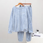 Ensemble pyjama femme chaud et confortable en flanelle