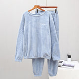 Ensemble pyjama femme chaud et confortable en flanelle