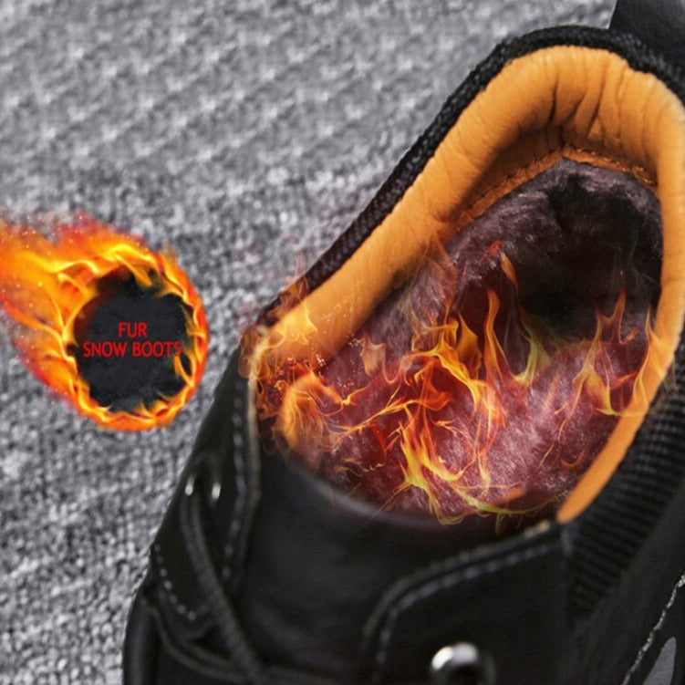 Chaussures chaudes sans lacets - anti dérapantes pour homme