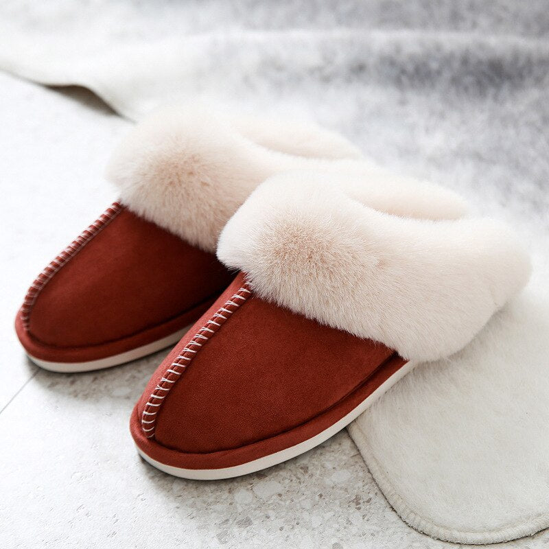 Alex - Chaussons en fausse fourrure