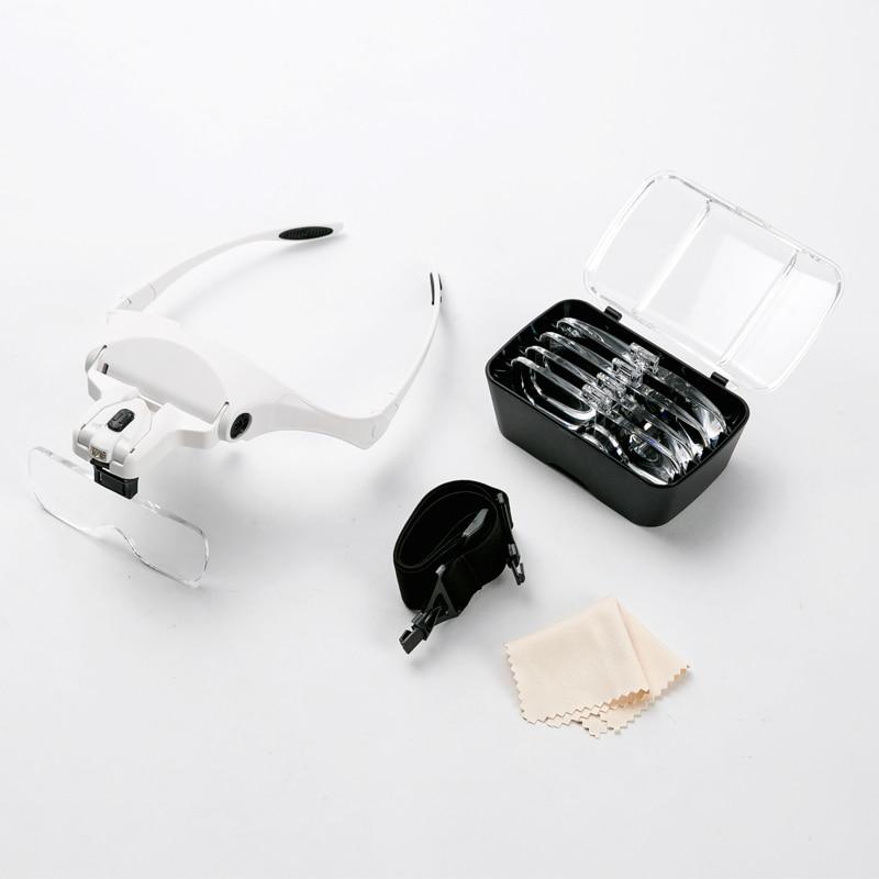 Lunettes loupe de précision avec lampe