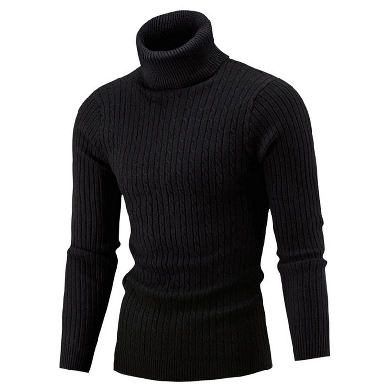 Thomas - Pull col roulé tricoté