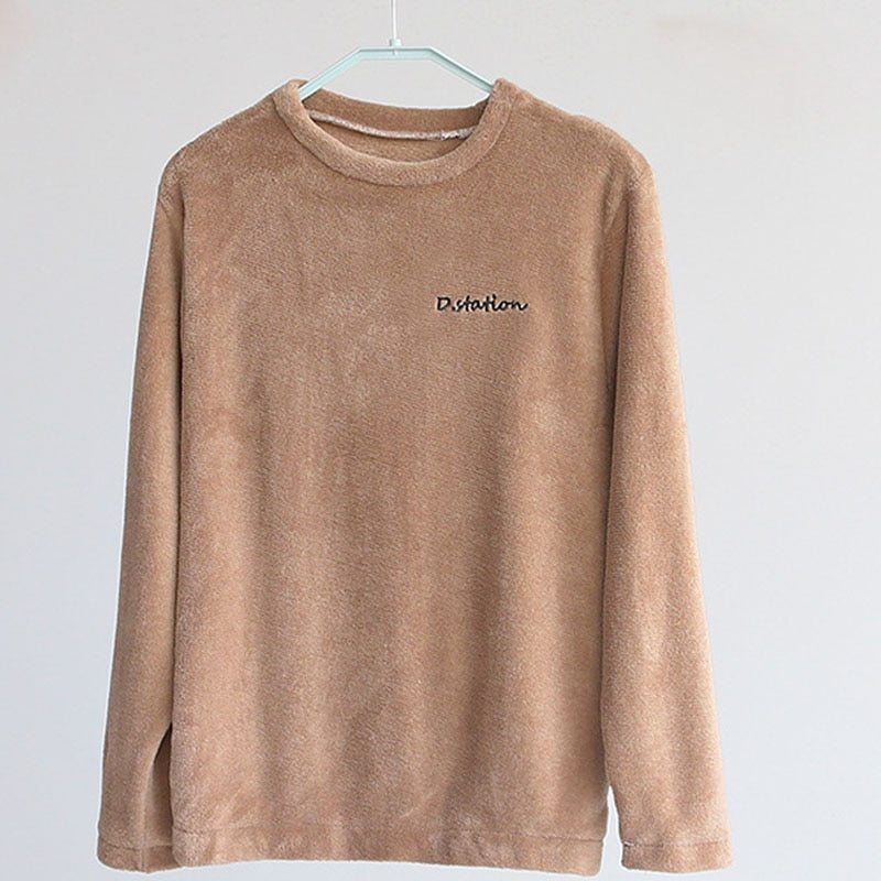Ensemble pyjama femme chaud et confortable en flanelle