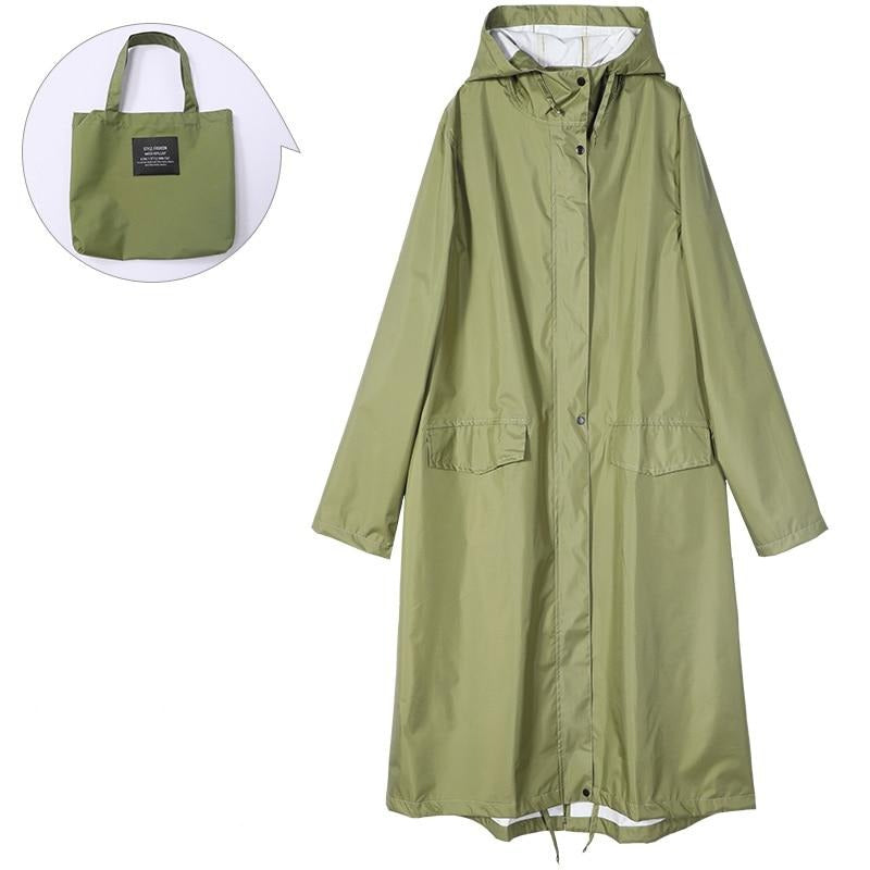 Imperméable à capuche pour femme
