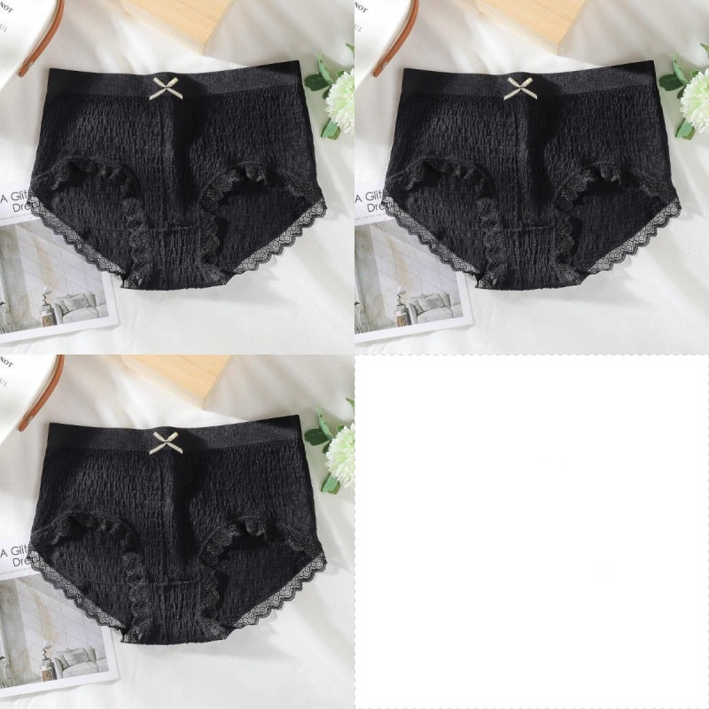 3x Culottes anti-bactériennes en coton pour femme