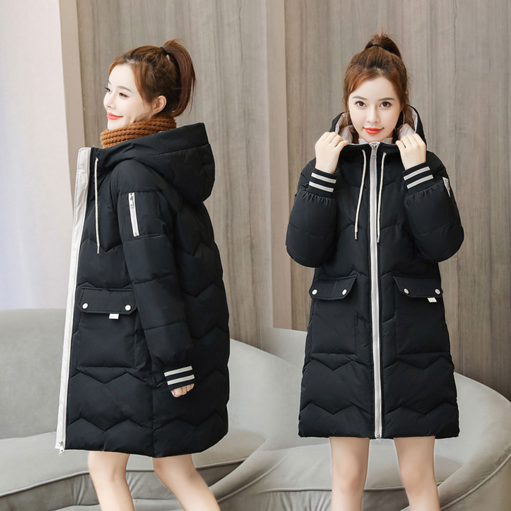 MAYA - Parka longue à capuche matelassée