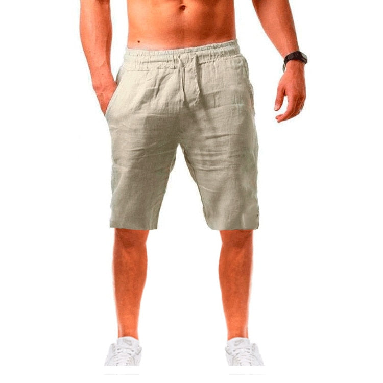 NATHAN - Short en lin respirant pour homme