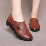 Mocassins à zip pour femme -  facile à enfiler