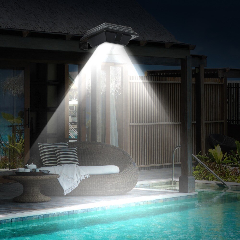 Lot de 2 lampes solaires LED pour gouttière