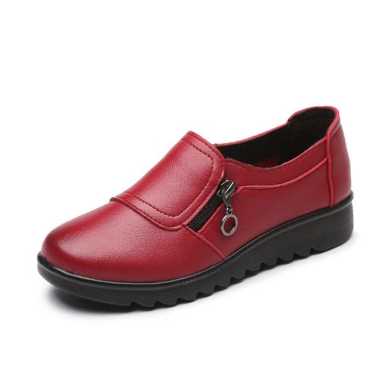 Mocassins à zip pour femme -  facile à enfiler