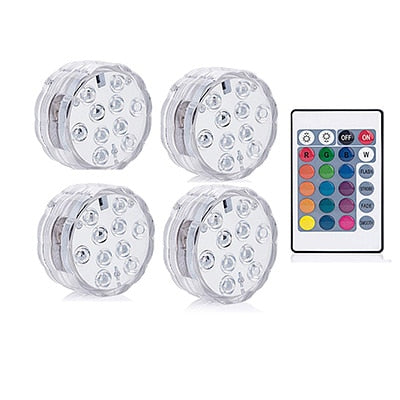 4x Lampe LED submersible