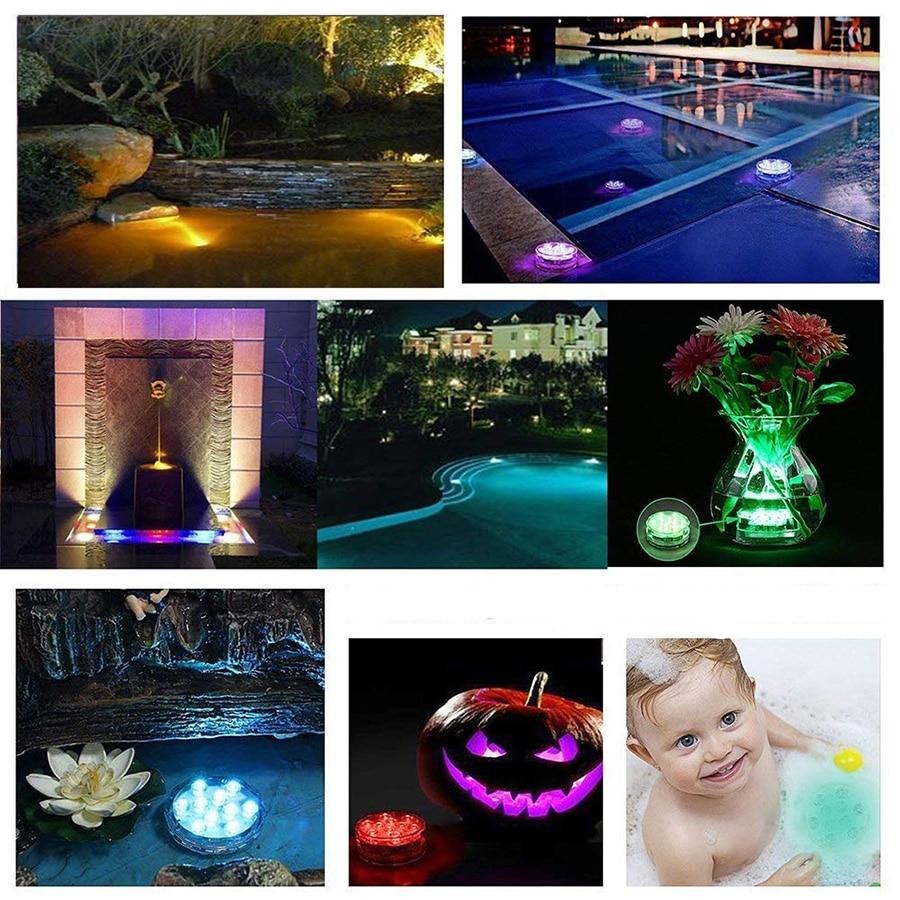 4x Lampe LED submersible