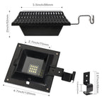 Lot de 2 lampes solaires LED pour gouttière