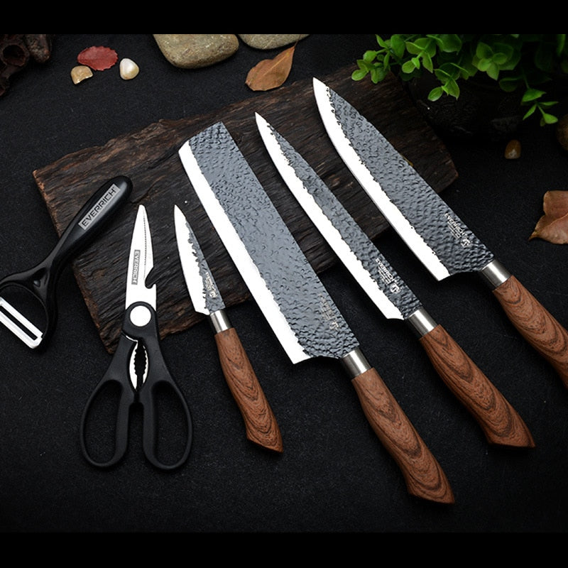 Set de Couteaux japonais <br>en acier inoxydable
