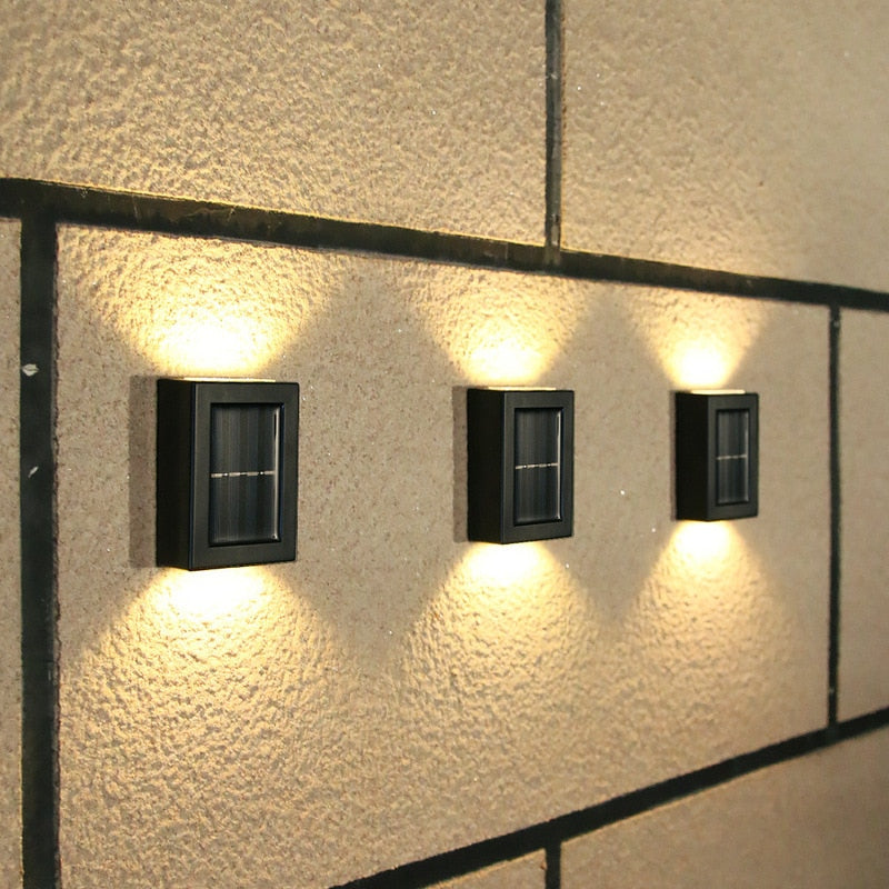 Lot de 2 applique murale LED solaire
