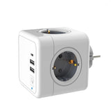 Multiprise cube 4 prises + 3 ports USB