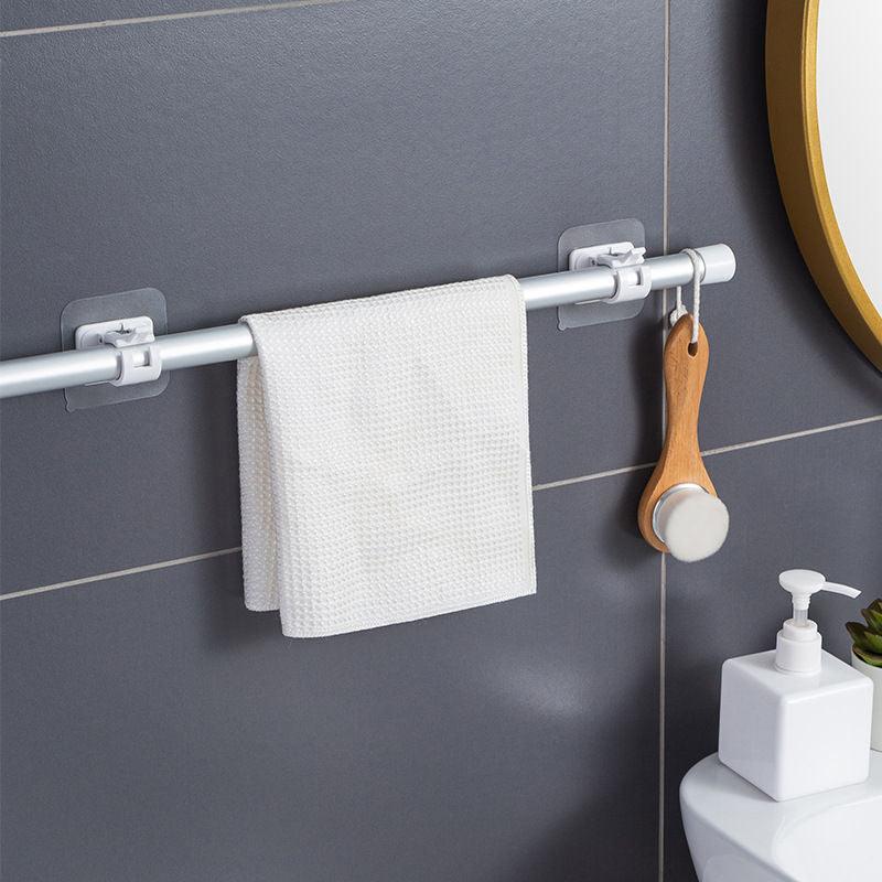Lot de 6 Supports de tringle ajustable sans clous - Auto-adhésif