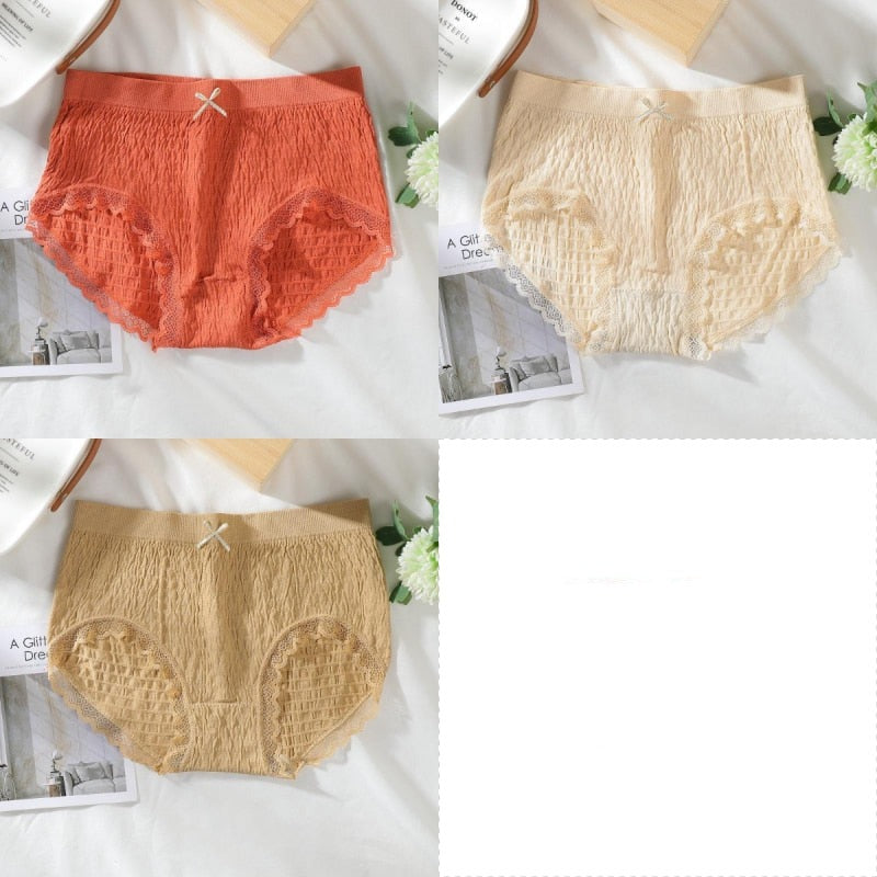3x Culottes anti-bactériennes en coton pour femme