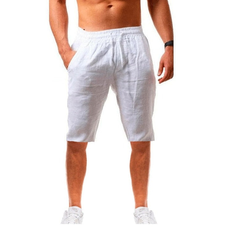 NATHAN - Short en lin respirant pour homme