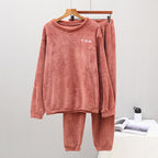 Ensemble pyjama femme chaud et confortable en flanelle