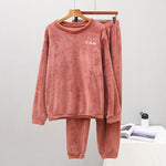 Ensemble pyjama femme chaud et confortable en flanelle