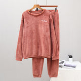 Ensemble pyjama femme chaud et confortable en flanelle