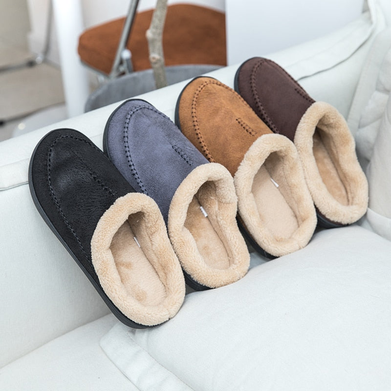 Smith - Pantoufles en daim ultra chaudes