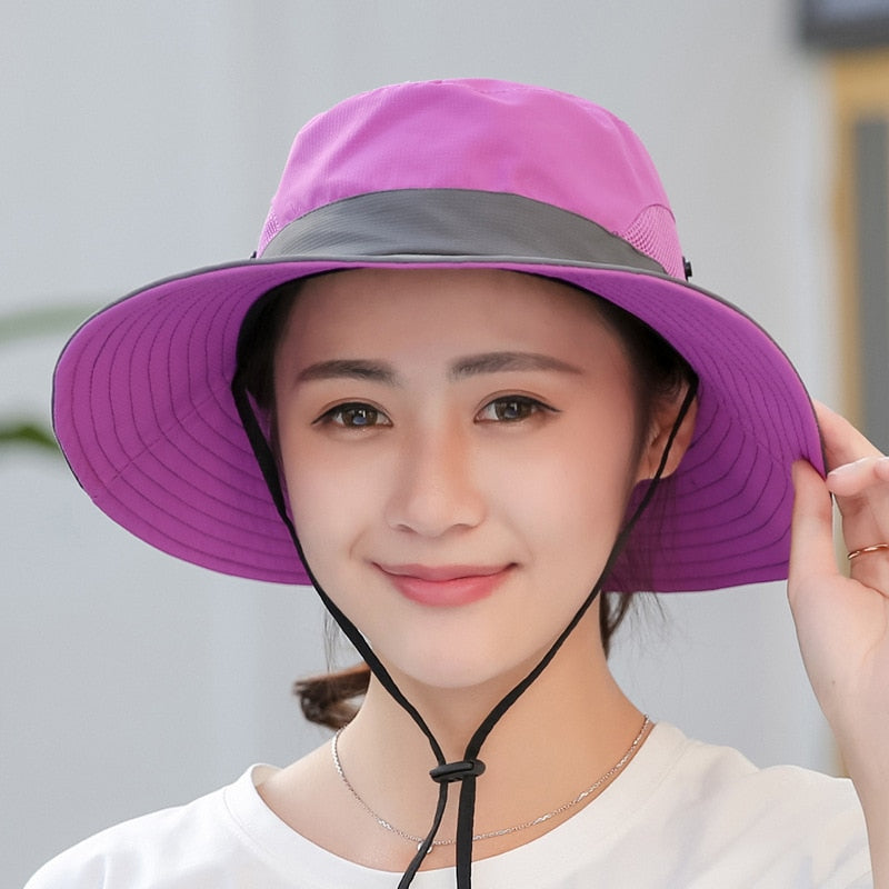 Chapeau anti-UV femme