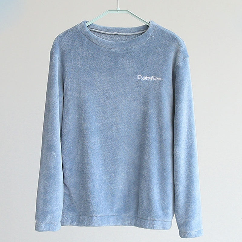 Ensemble pyjama femme chaud et confortable en flanelle