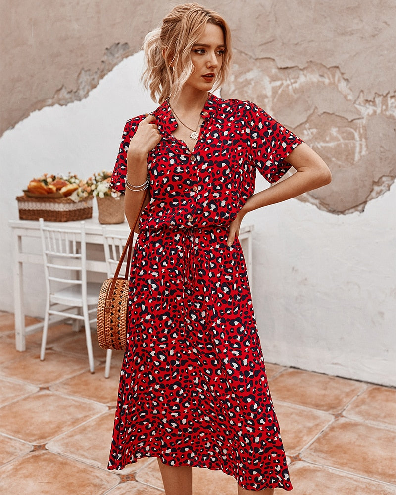 Robe d'été légère à motifs imprimé