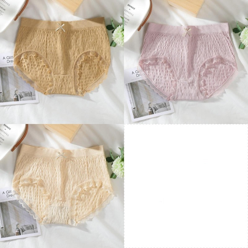 3x Culottes anti-bactériennes en coton pour femme