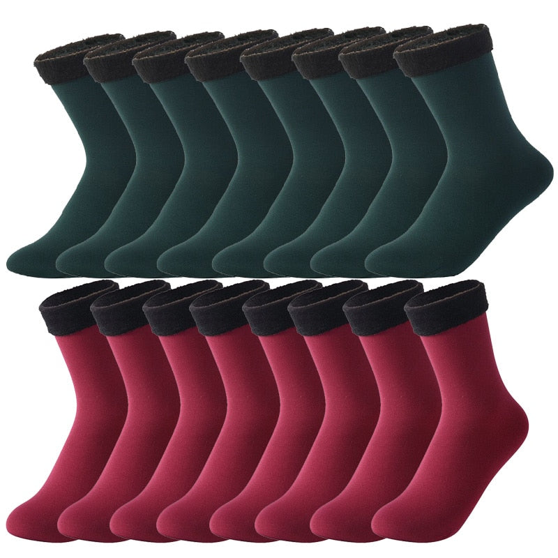 8x Paire de chaussettes thermiques