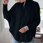 Pull en maille torsadé oversize pour femme