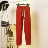 Pantalon léger et confortable en coton et lin - Femme