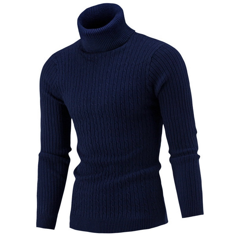 Thomas - Pull col roulé tricoté