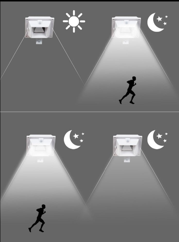 Lot de 2 lampes solaires LED pour gouttière