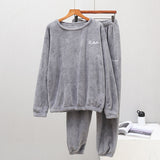 Ensemble pyjama femme chaud et confortable en flanelle