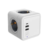 Multiprise cube 4 prises + 3 ports USB