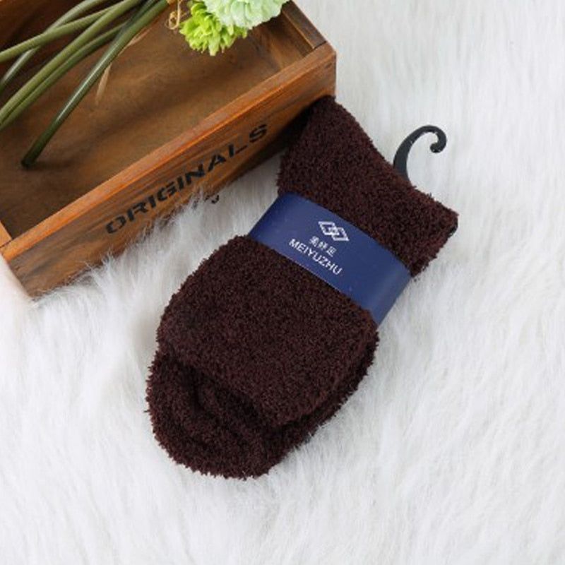 Lot de 3 chaussettes molletonnées et douces pour femme