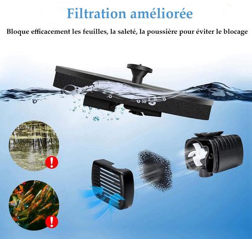 Fontaine solaire flottante