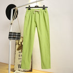 Pantalon léger et confortable en coton et lin - Femme