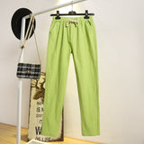 Pantalon léger et confortable en coton et lin - Femme