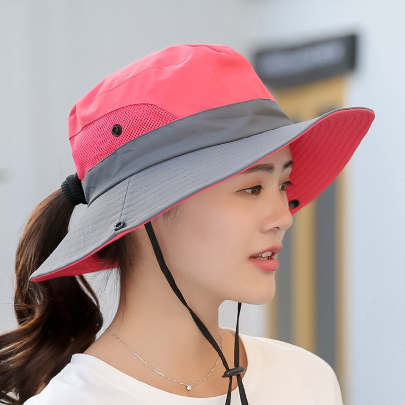 Chapeau anti-UV femme