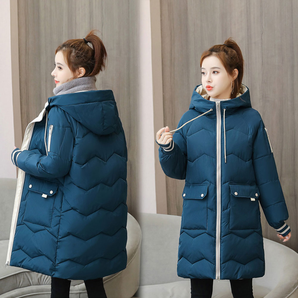 MAYA - Parka longue à capuche matelassée