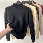 Sam - Pull col cheminé avec doublure polaire