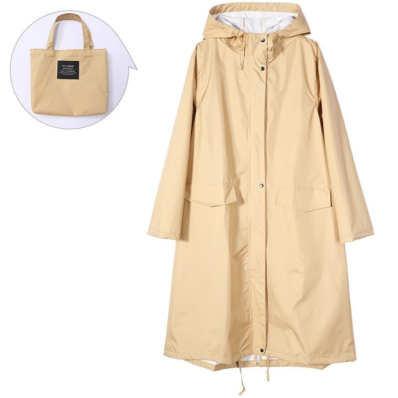 Imperméable à capuche pour femme