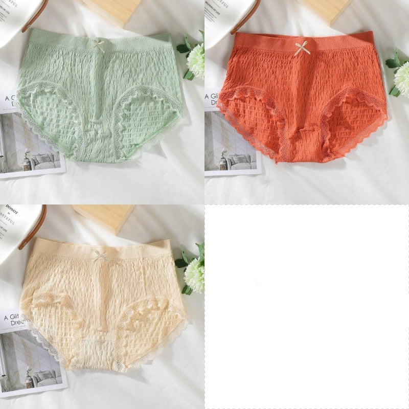 3x Culottes anti-bactériennes en coton pour femme
